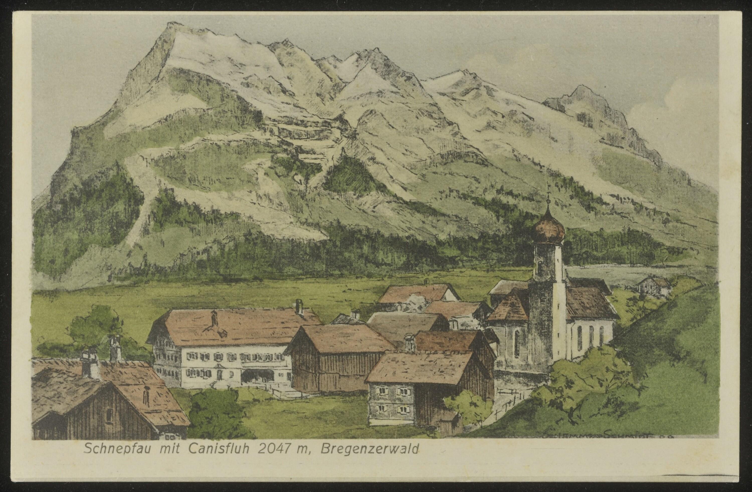 Schnepfau mit Kanisfluh 2047 m, Bregenzerwald></div>


    <hr>
    <div class=