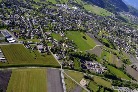 Hohenems - Bauern, ARA, Blick Altach von Amt der Vorarlberger Landesregierung Abteilung Raumplanung