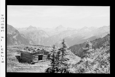 Garfreschen im Montafon, Vorarlberg, Blick zur Vallüla von Risch-Lau