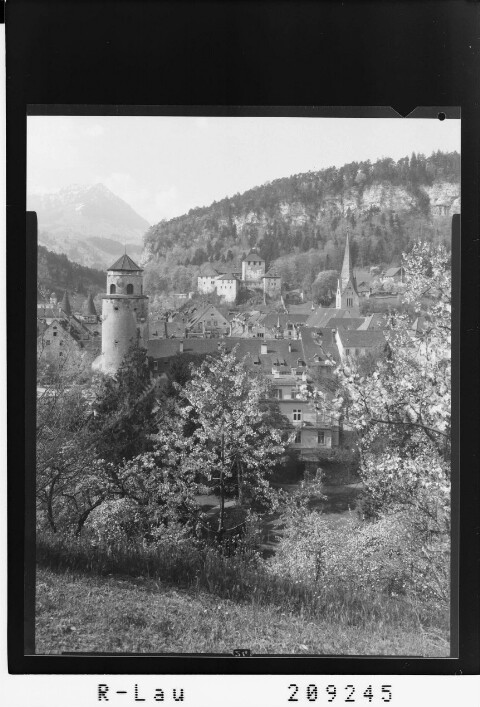 Feldkirch gegen Gurtisspitze von Risch-Lau