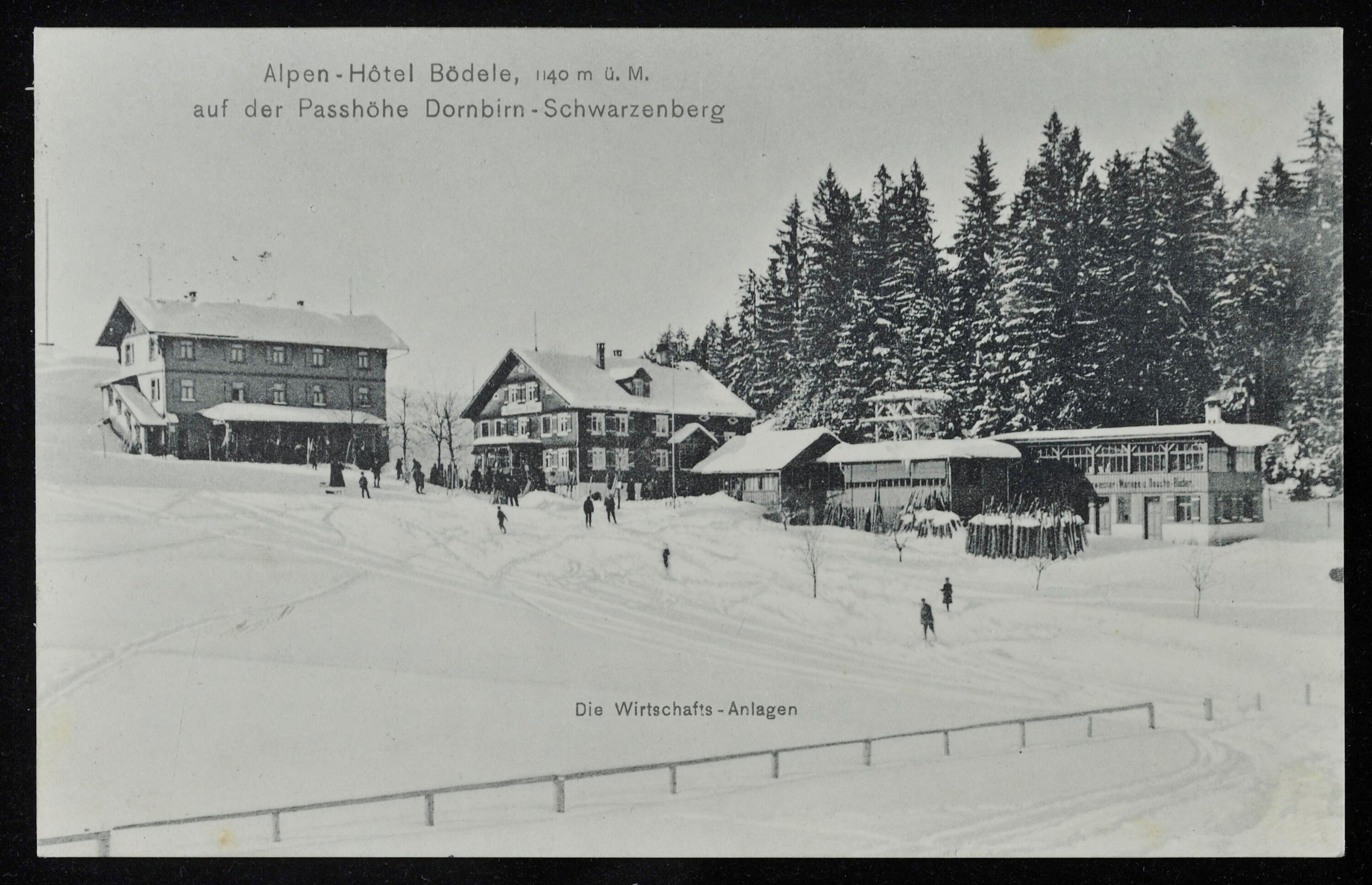 Alpen-Hôtel Bödele, 1140 m ü. M. auf der Passhöhe Dornbirn-Schwarzenberg></div>


    <hr>
    <div class=