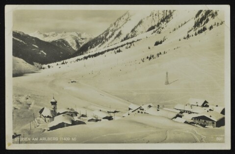 Klösterle Stuben am Arlberg (1409 m) / Aufnahme von L. Pfleghaar von Pfleghaar, L.
