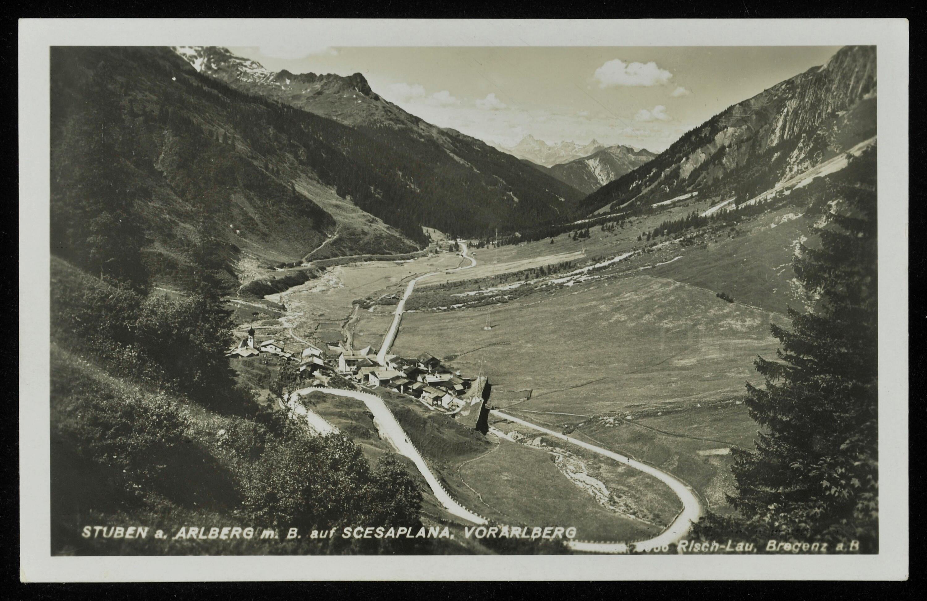 [Klösterle] Stuben a. Arlberg m. B. auf Scesaplana, Vorarlberg></div>


    <hr>
    <div class=