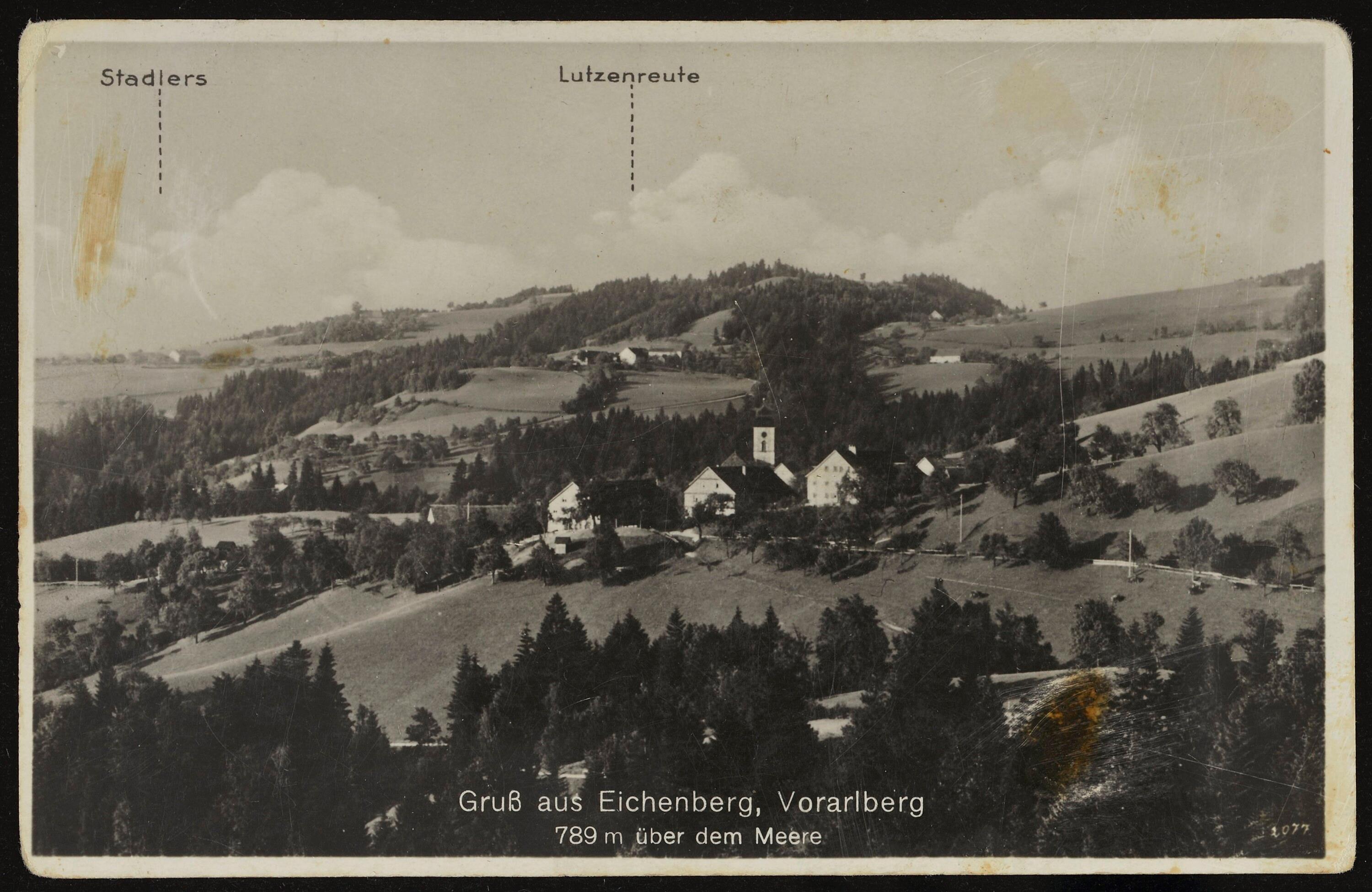 Gruß aus Eichenberg, Vorarlberg 789 m über dem Meere></div>


    <hr>
    <div class=