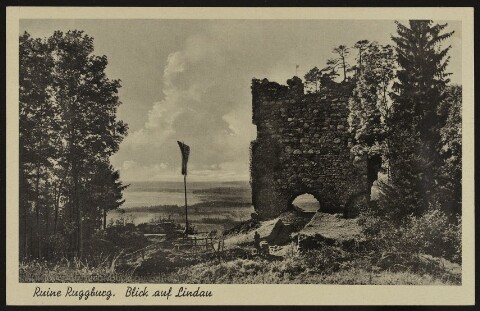 Eichenberg Ruine Ruggburg von Postkartenverlag, Roessler W.