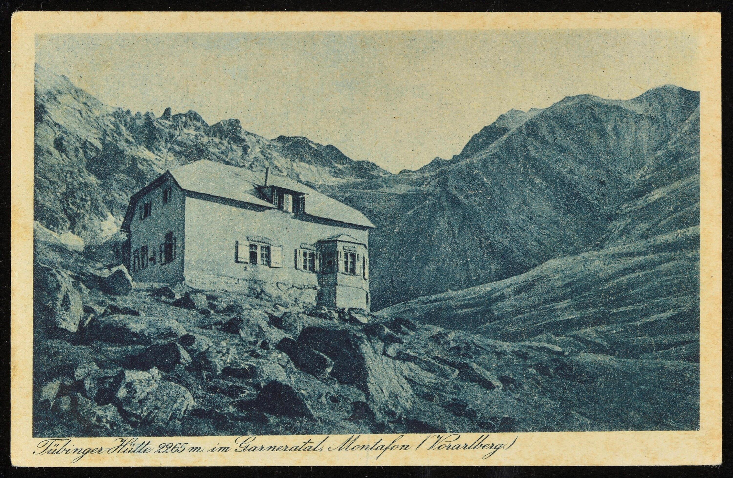 [Gaschurn] Tübinger Hütte 2265 m im Garneratal Montafon (Vorarlberg)></div>


    <hr>
    <div class=