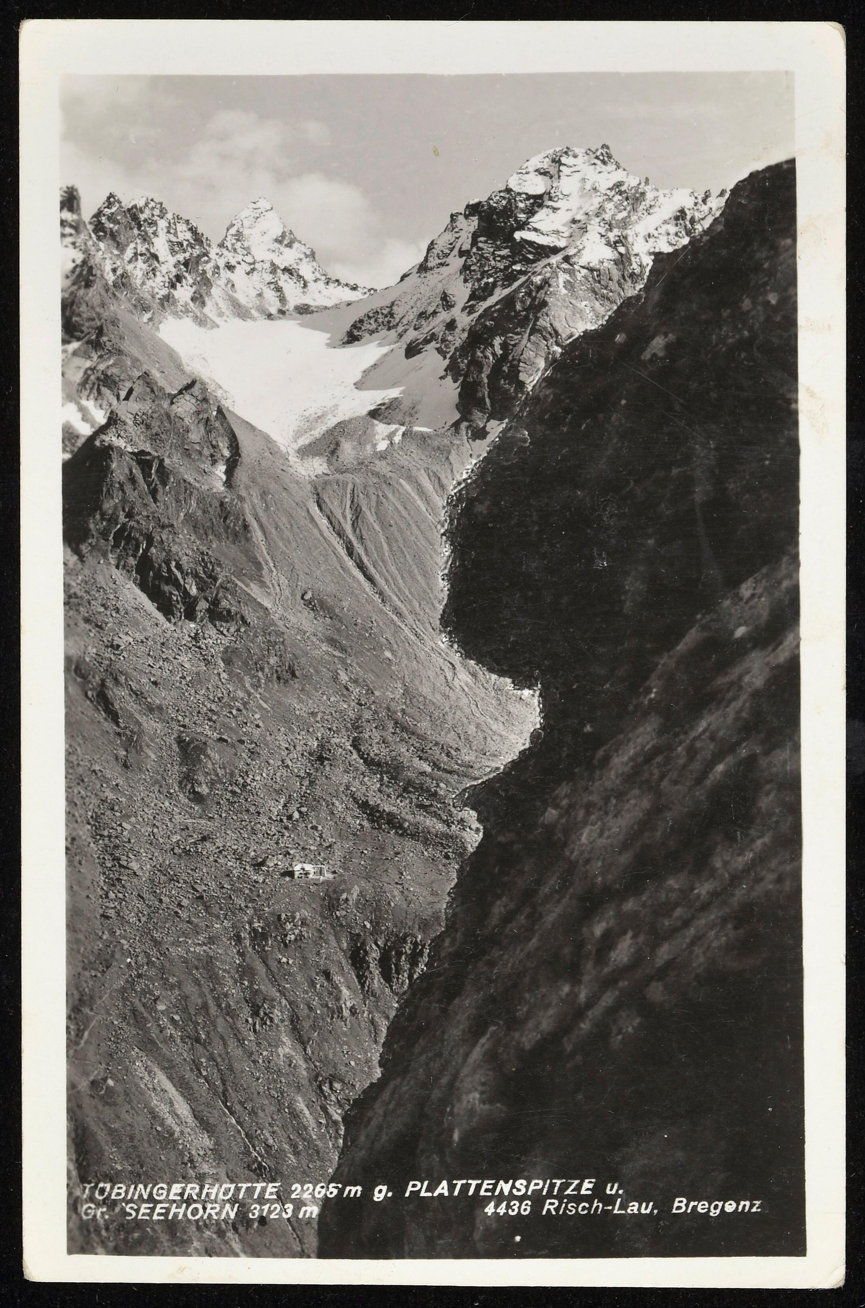[Gaschurn] Tübingerhütte 2265 m g. Plattenspitze u.></div>


    <hr>
    <div class=