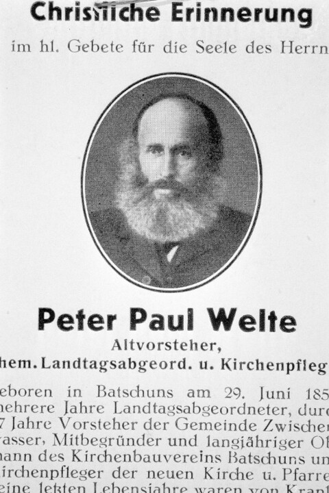 Landtagsabgeordneter Peter Paul Welte / Helmut Klapper von Klapper, Helmut