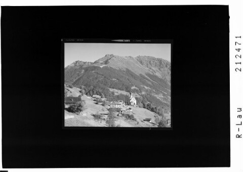Bartholomäberg mit Blick zum Hochjoch von Risch-Lau