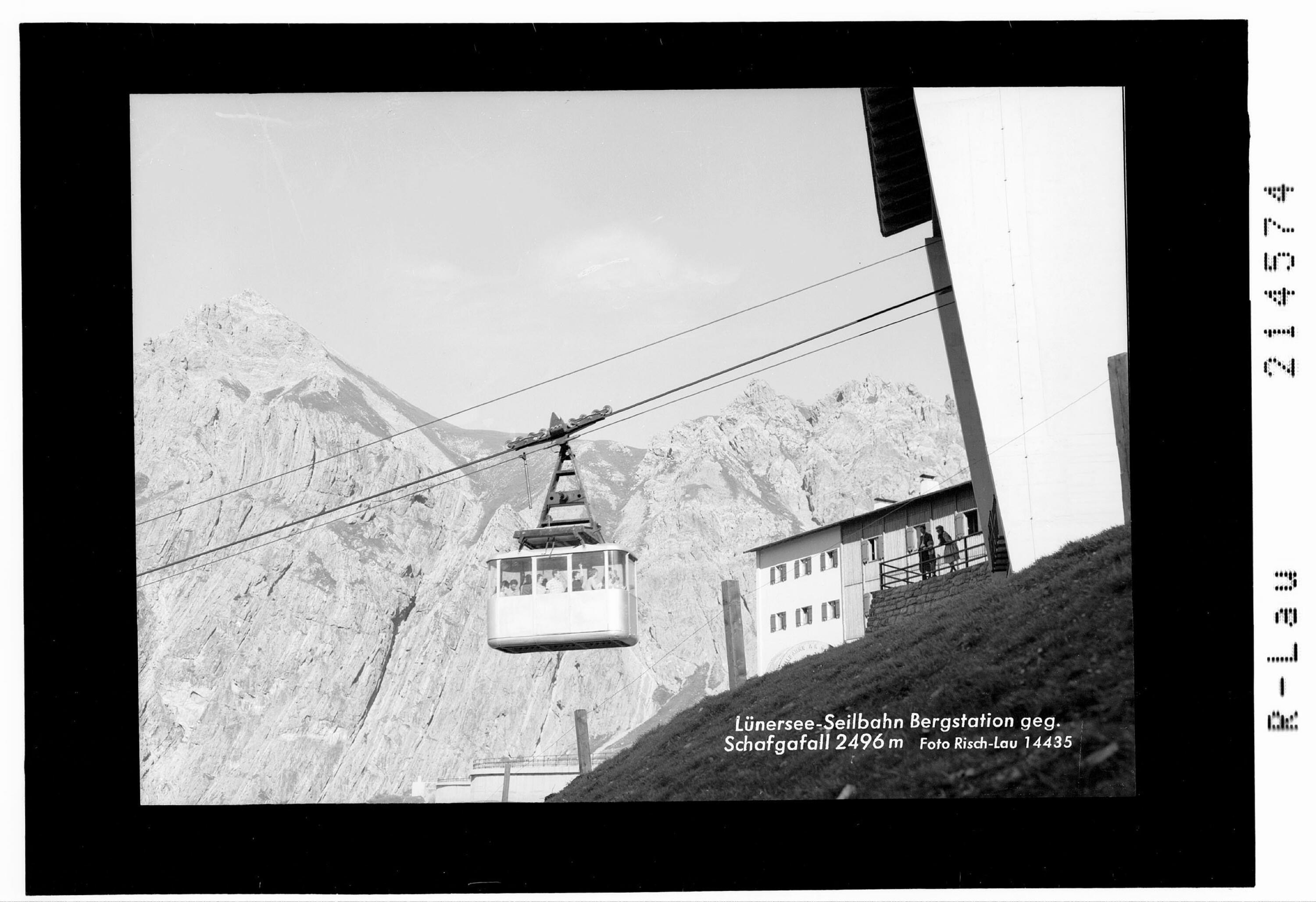 Lünersee - Seilbahn Bergstation gegen Schafgasfall 2496 m></div>


    <hr>
    <div class=
