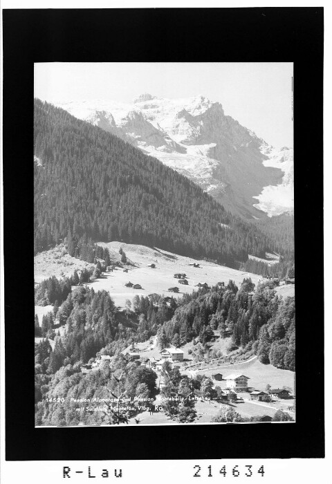 Pension Alpenrose und Pension Montabella in Latschau mit Sulzfluh im Montafon, Vorarlberg von Rhomberg