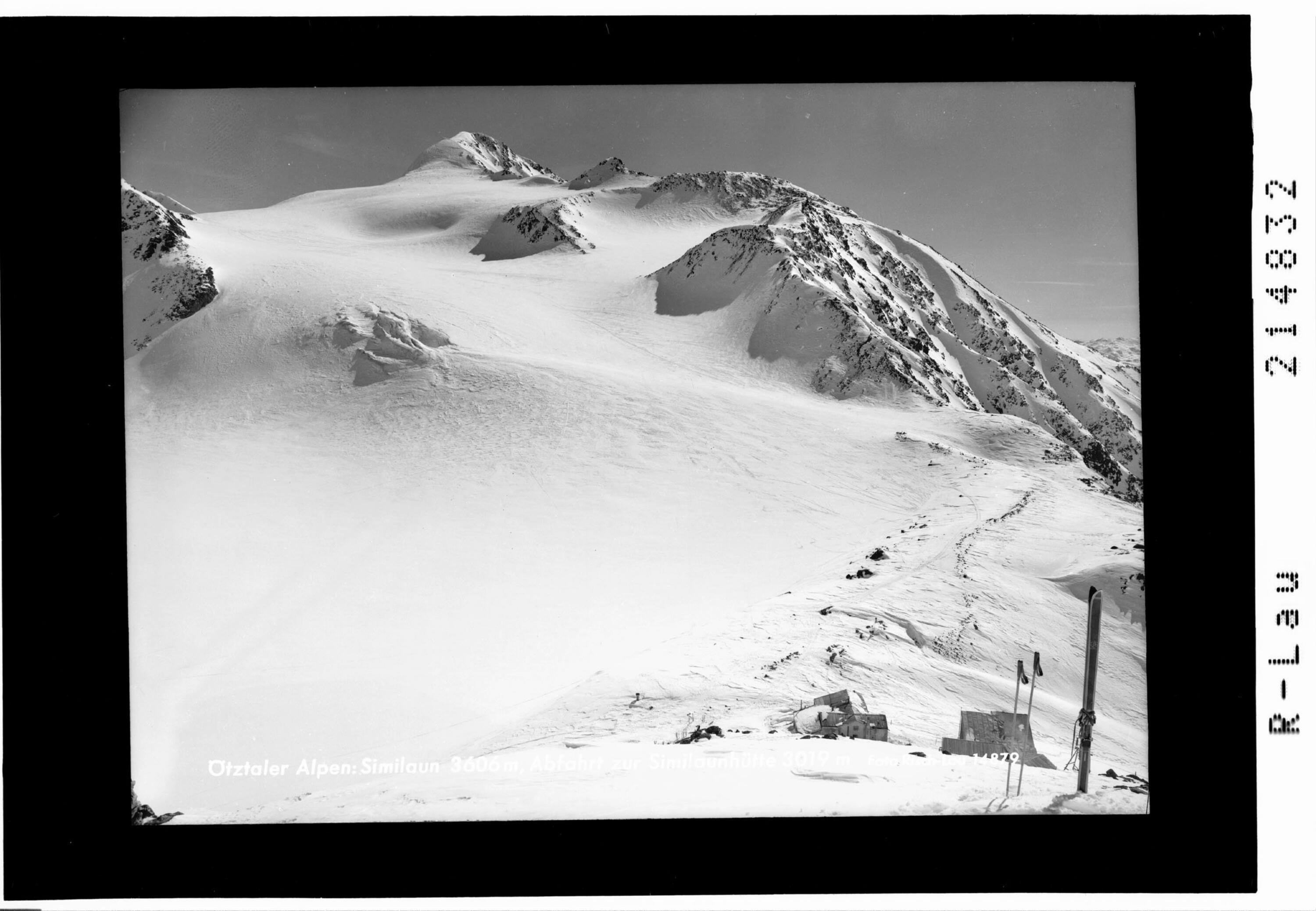 Ötztaler Alpen : Similaun 3606 m, Abfahrt zur Similaunhütte 3019 m></div>


    <hr>
    <div class=