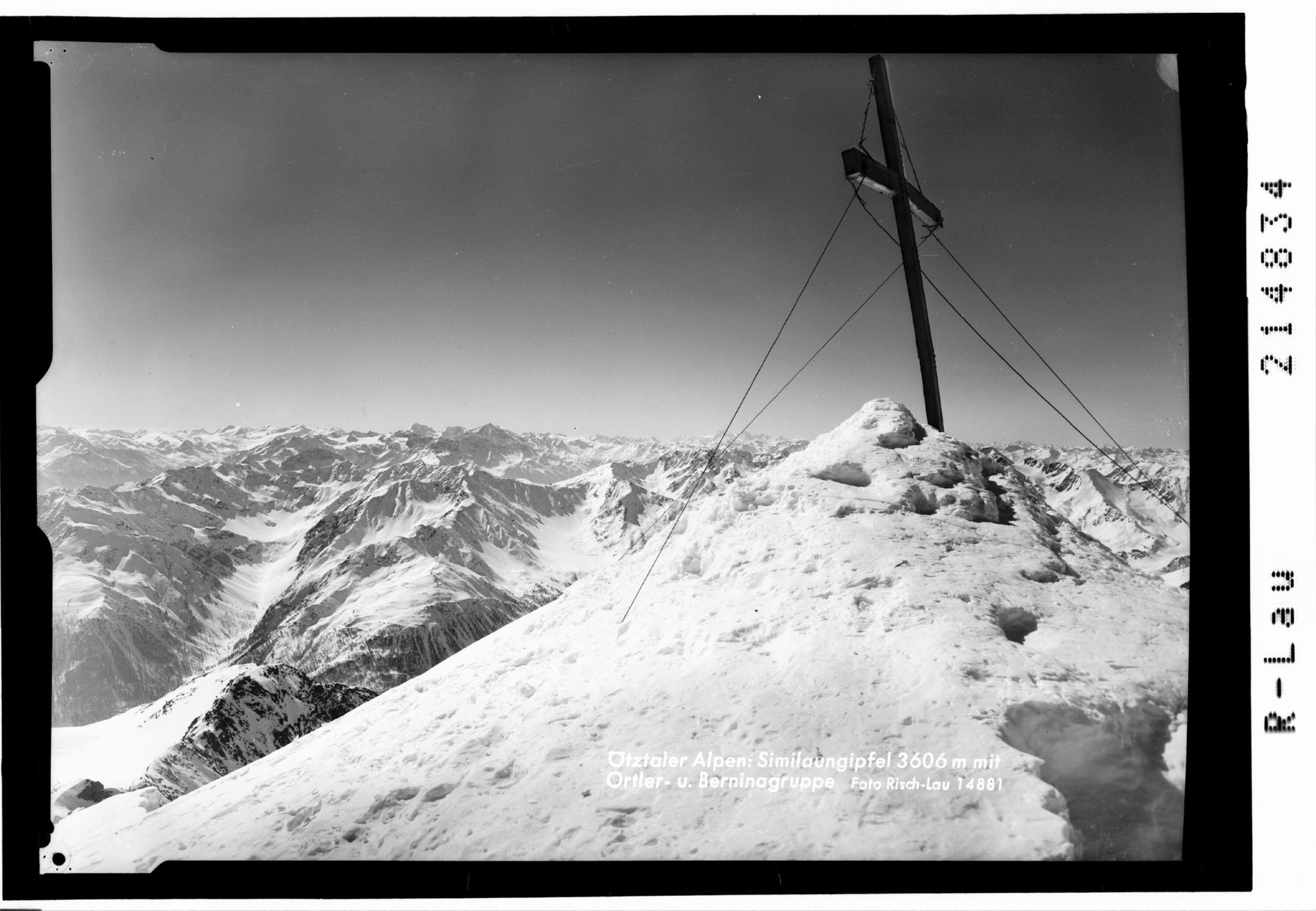 Ötztaler Alpen : Similaungipfel 3606 m mit Ortler- und Berninagruppe></div>


    <hr>
    <div class=