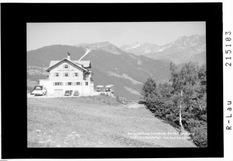 Bergasthaus Fernblick, Bartholomäberg 1100 m im Montafon von Risch-Lau