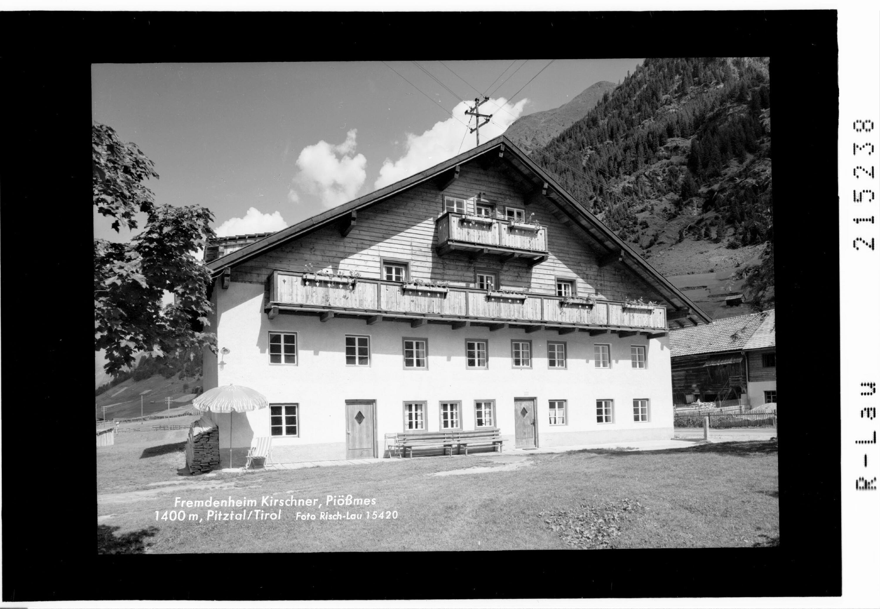 Fremdenheim Kirschner, Piössmes 1400 m, Pitztal / Tirol></div>


    <hr>
    <div class=