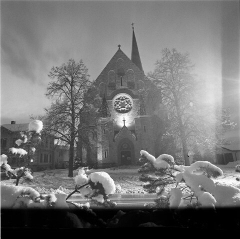Schwarzach, Kirche St. Sebastian, Nachtaufnahmen / Rudolf Zündel von Zündel, Rudolf