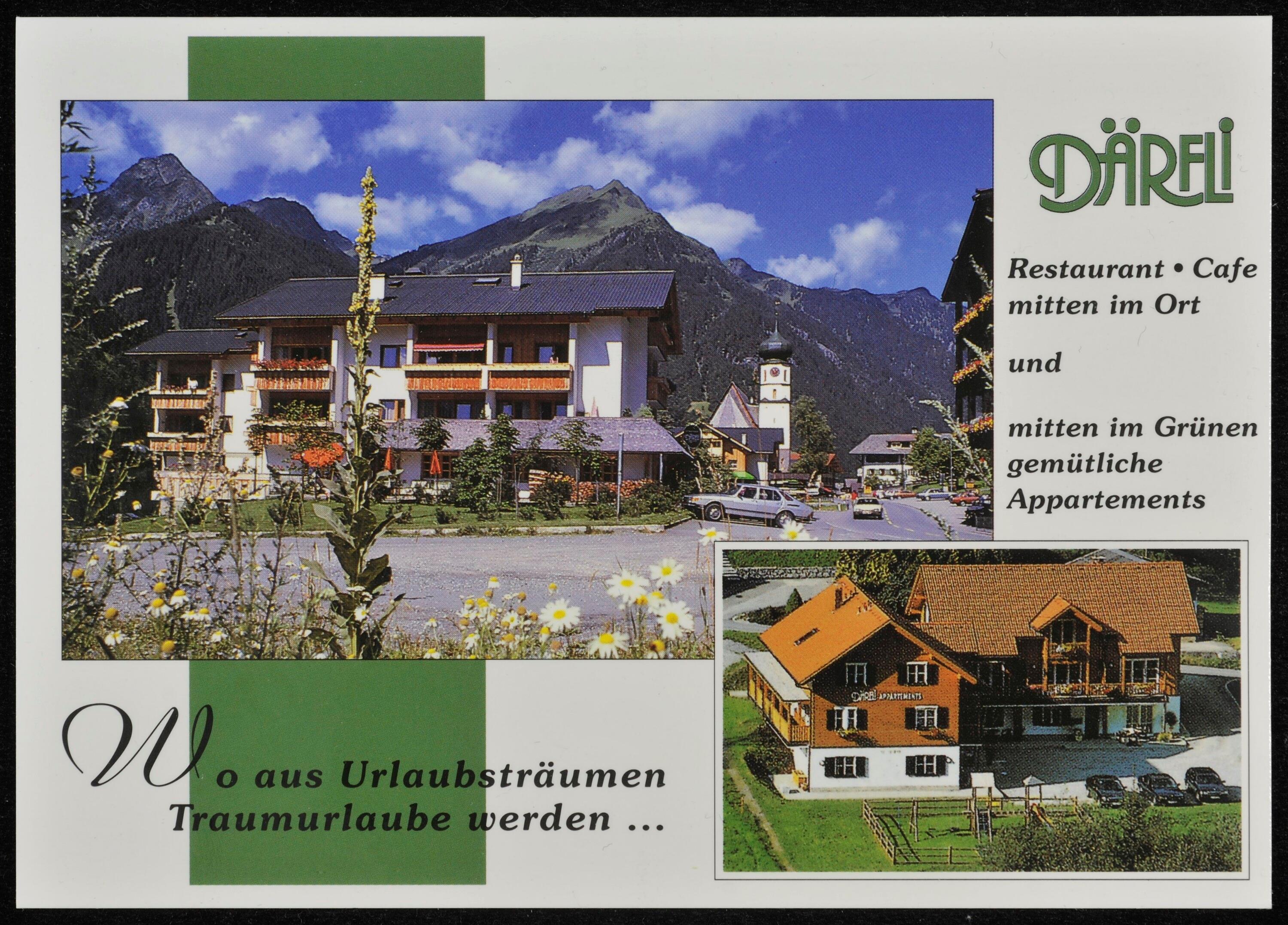 [St. Gallenkirch] Därfli Restaurant - Cafe mitten im Ort und mitten im Grünen gemütliche Appartements></div>


    <hr>
    <div class=