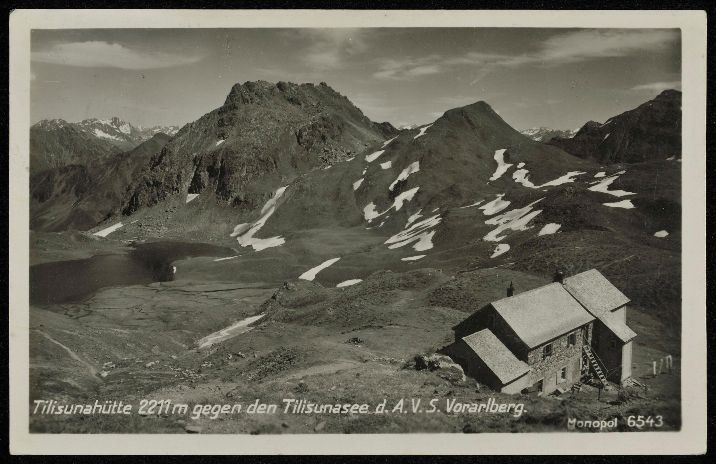[Tschagguns] Tilisunahütte 2211 m gegen den Tilisunasee d. A. V. S. Vorarlberg></div>


    <hr>
    <div class=