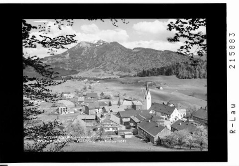 Schwarzenberg im Bregenzerwald mit Winterstaude 1878 m, Vorarlberg von Risch-Lau