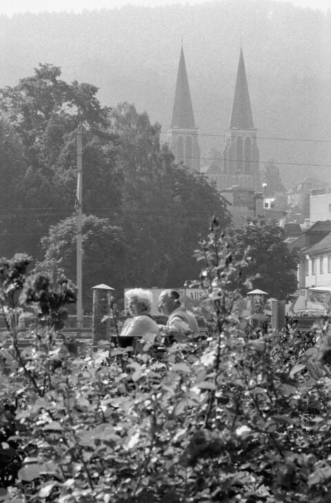 Turmspitzen der Herz Jesu Kirche in Bregenz / Rudolf Zündel von Zündel, Rudolf