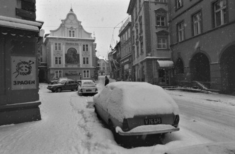 Winter in Bregenz, Kirchstraße / Rudolf Zündel von Zündel, Rudolf