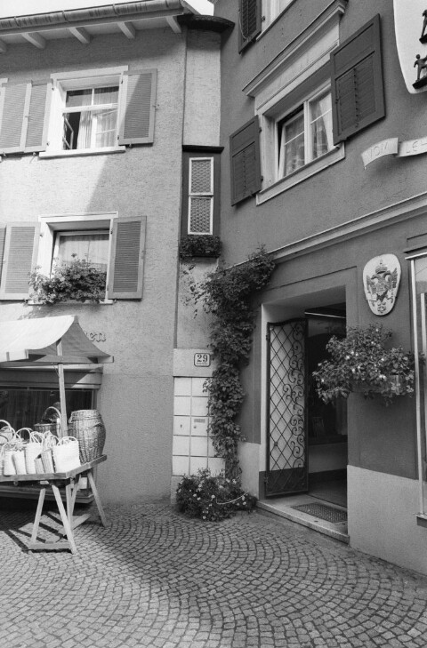 Bregenz, Kirchstraße 29, "das schmalste Haus Europas" / Rudolf Zündel von Zündel, Rudolf