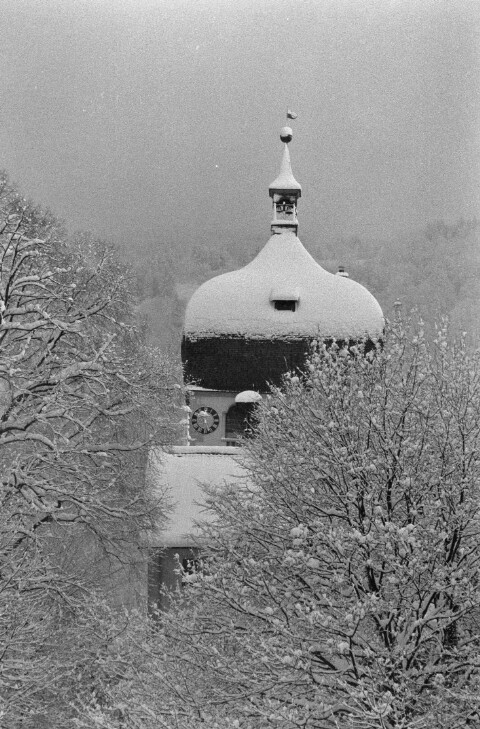 Bregenz im Winter, Martinsturm / Rudolf Zündel von Zündel, Rudolf