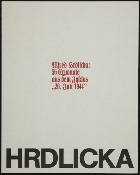 Hrdlicka / Reinhold Luger von Luger, Reinhold
