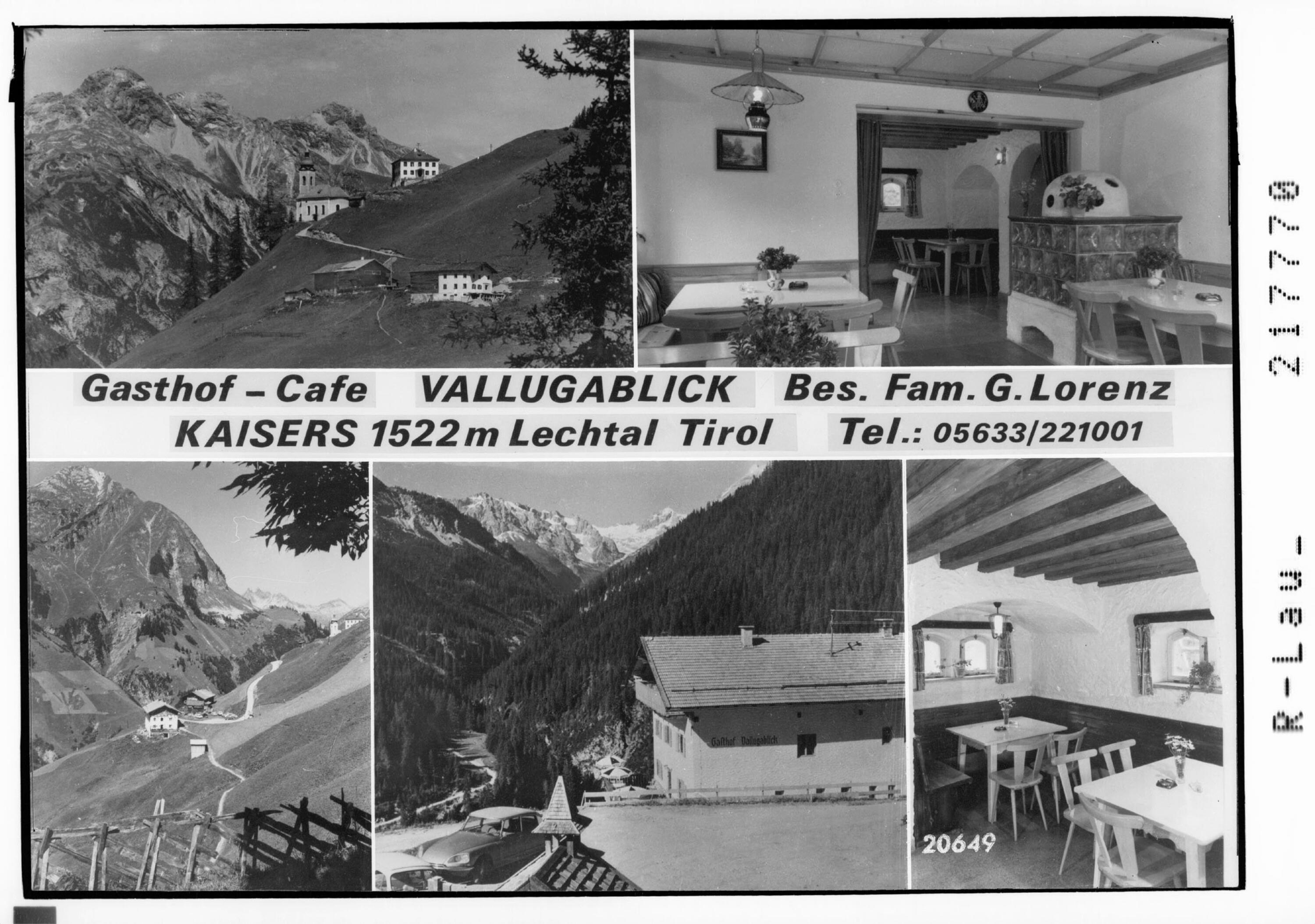 Gasthof - Cafe Vallugablick Kaisers 1522 m Lechtal Tirol></div>


    <hr>
    <div class=