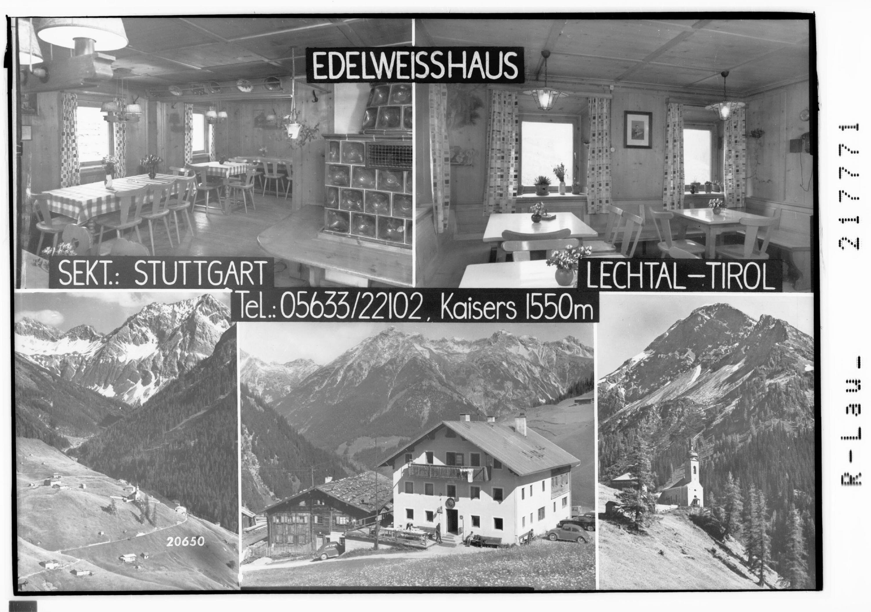 Edelweisshaus / Sektion Stuttgart / Kaisers 1550 m Lechtal - Tirol></div>


    <hr>
    <div class=