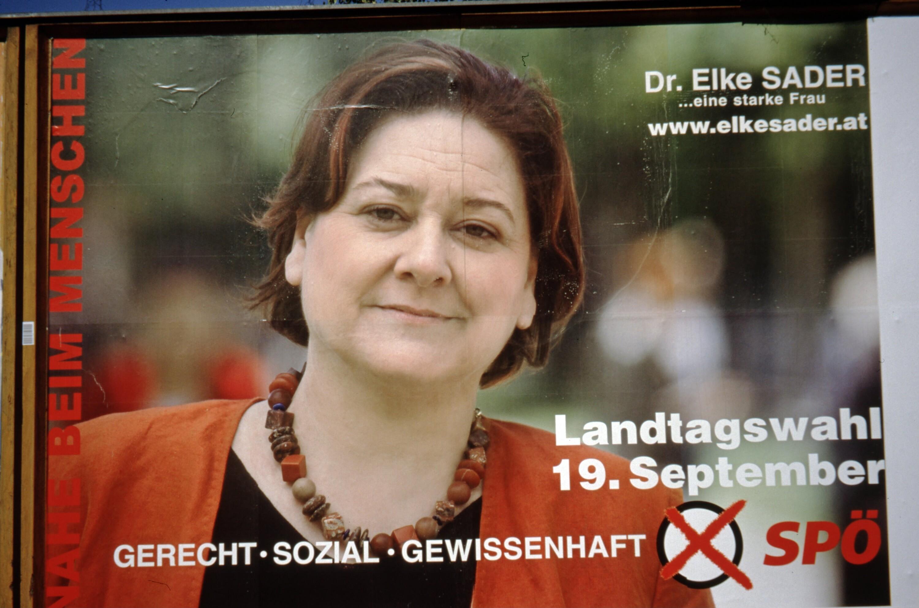[Wahlwerbung SPÖ mit Elke Sader für Landtag]></div>


    <hr>
    <div class=