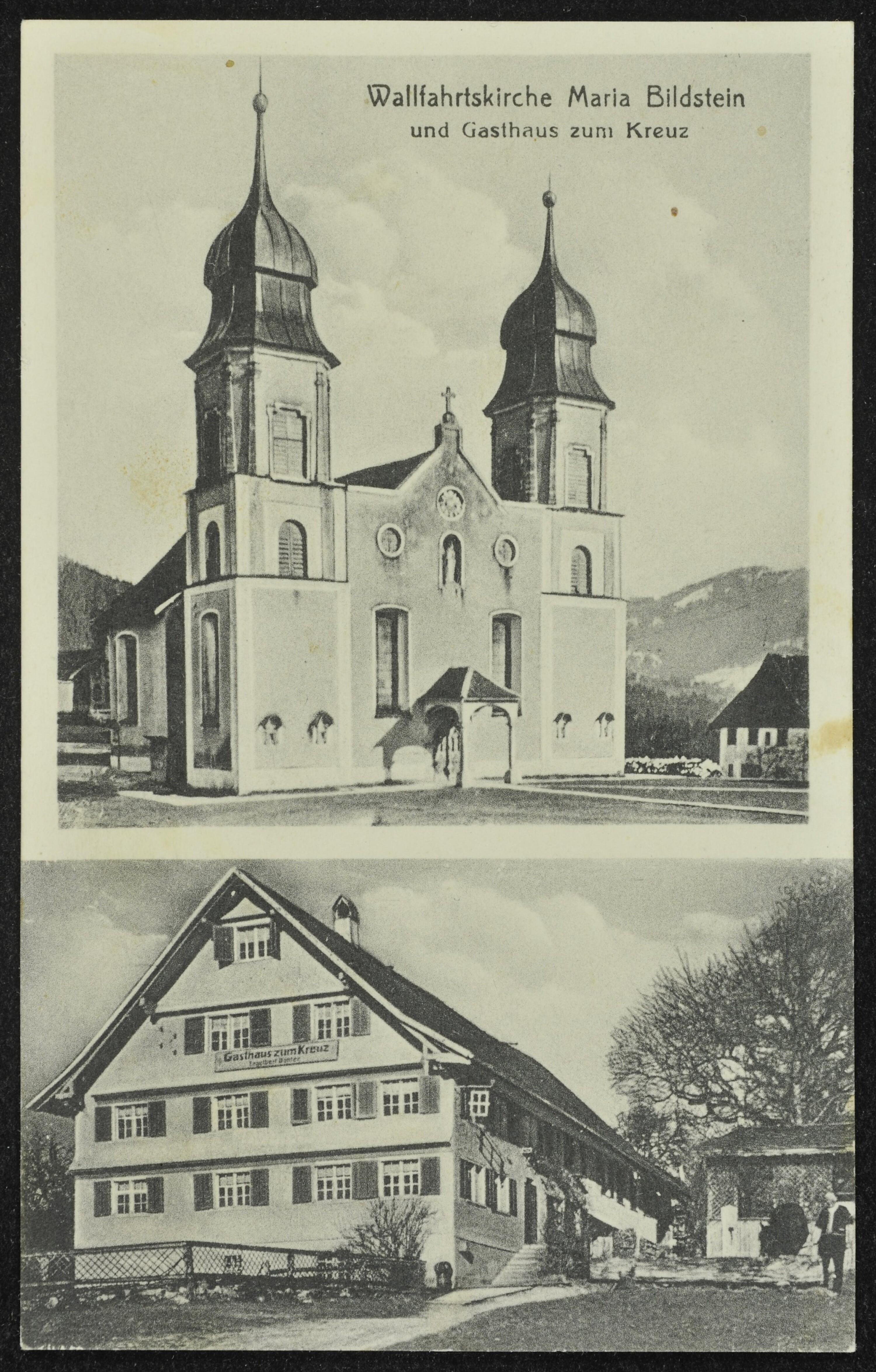 [Bildstein] Wallfahrtskirche Maria Bildstein und Gasthaus zum Kreuz></div>


    <hr>
    <div class=