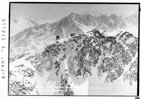 Sölden, Tirol Ötztaler Gletscherbahn Bergstation Gaislachkogl 3058 m von Risch-Lau