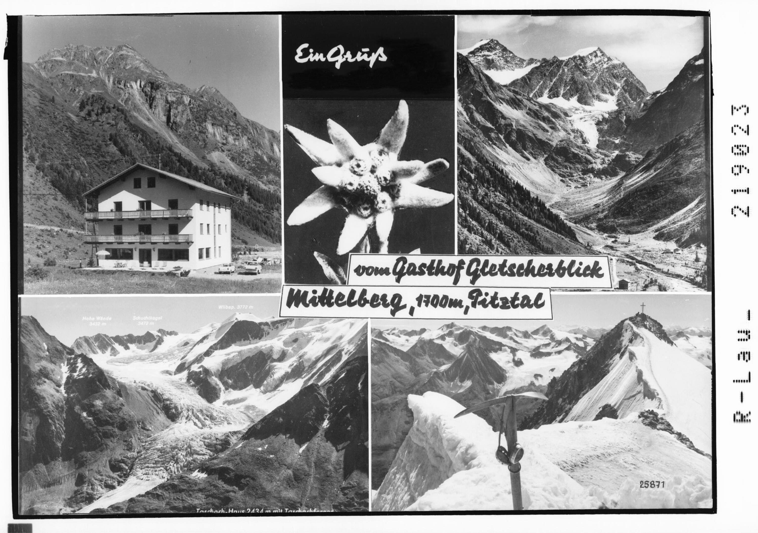 <<Ein>> Gruß mit echtem Edelweiß vom Gasthof Gletscherblick Mittelberg 1770 m, Pitztal></div>


    <hr>
    <div class=