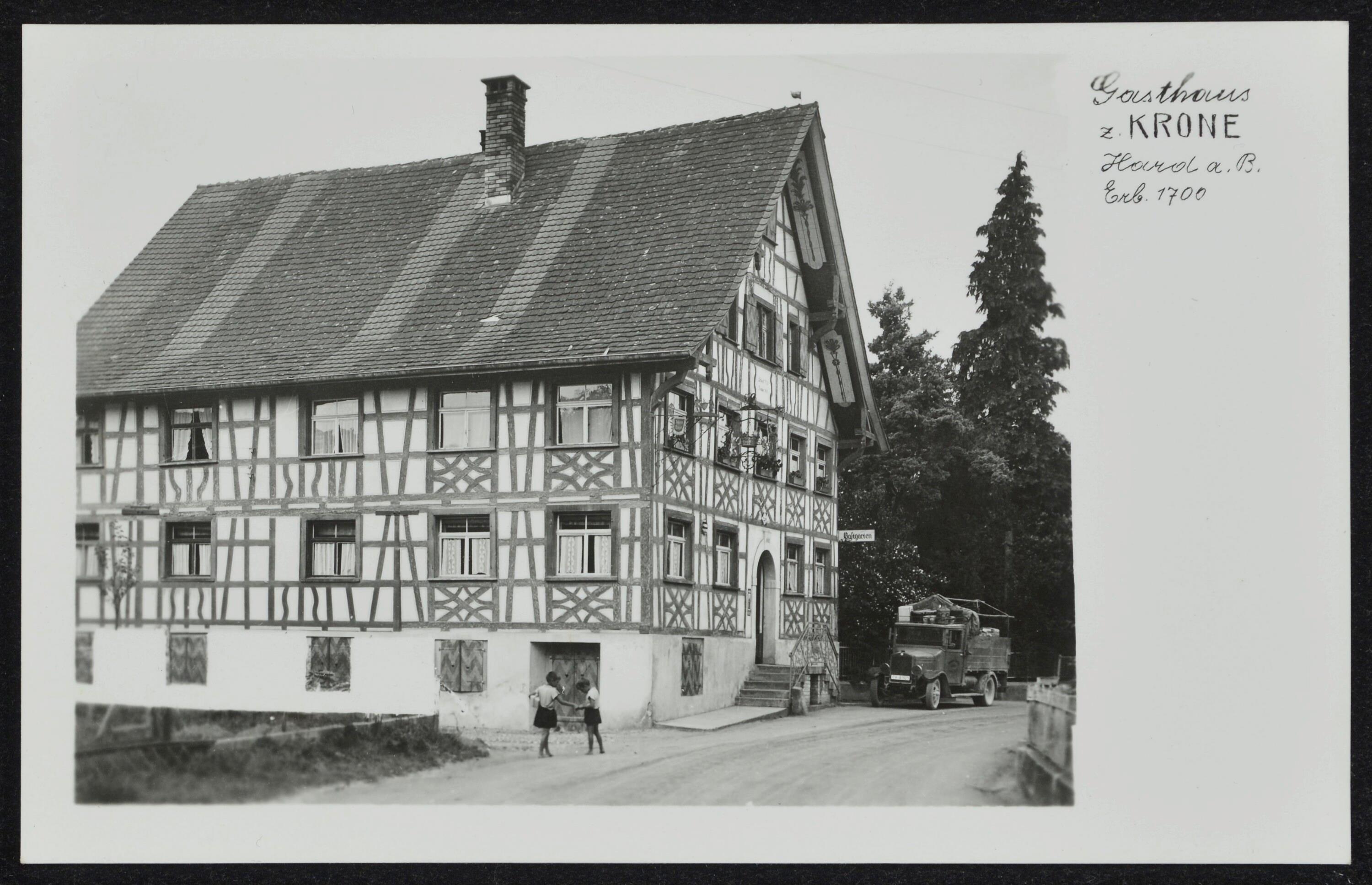 Gasthaus z. Krone Hard a. B. Erb. 1700></div>


    <hr>
    <div class=