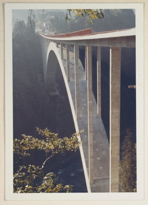 Bau der Hochbrücke Lingenau / Fotograf: Norbert Bertolini von Bertolini, Norbert