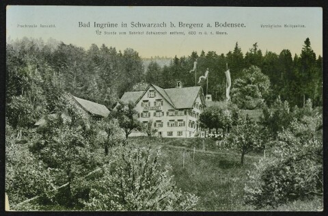 Bad Ingrüne in Schwarzach b. Bregenz a. Bodensee von Kunstanstalt, Karl Braun u. Co.