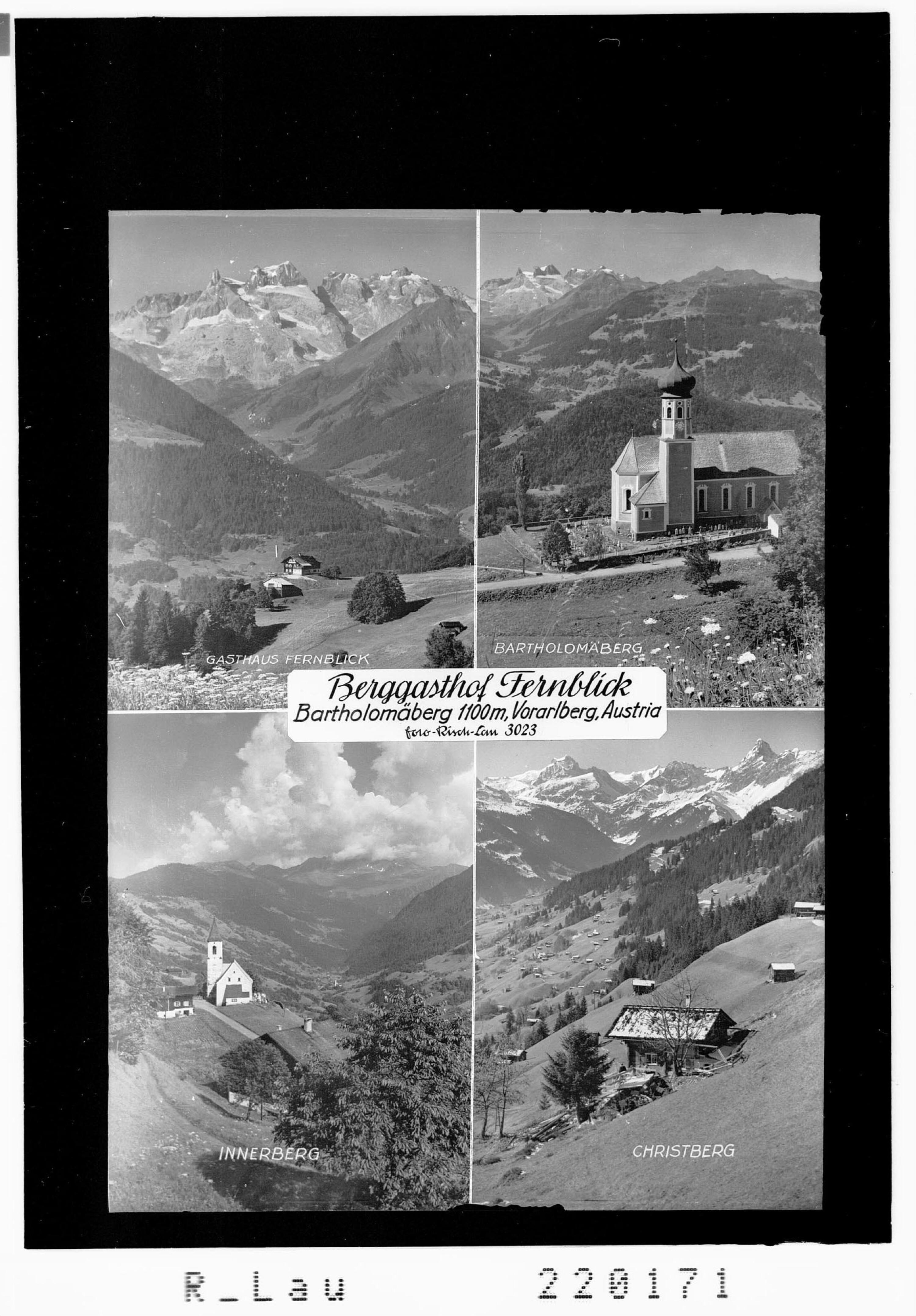 Berggasthof Fernblick Bartholomäberg 1100 m, Vorarlberg / Austria></div>


    <hr>
    <div class=
