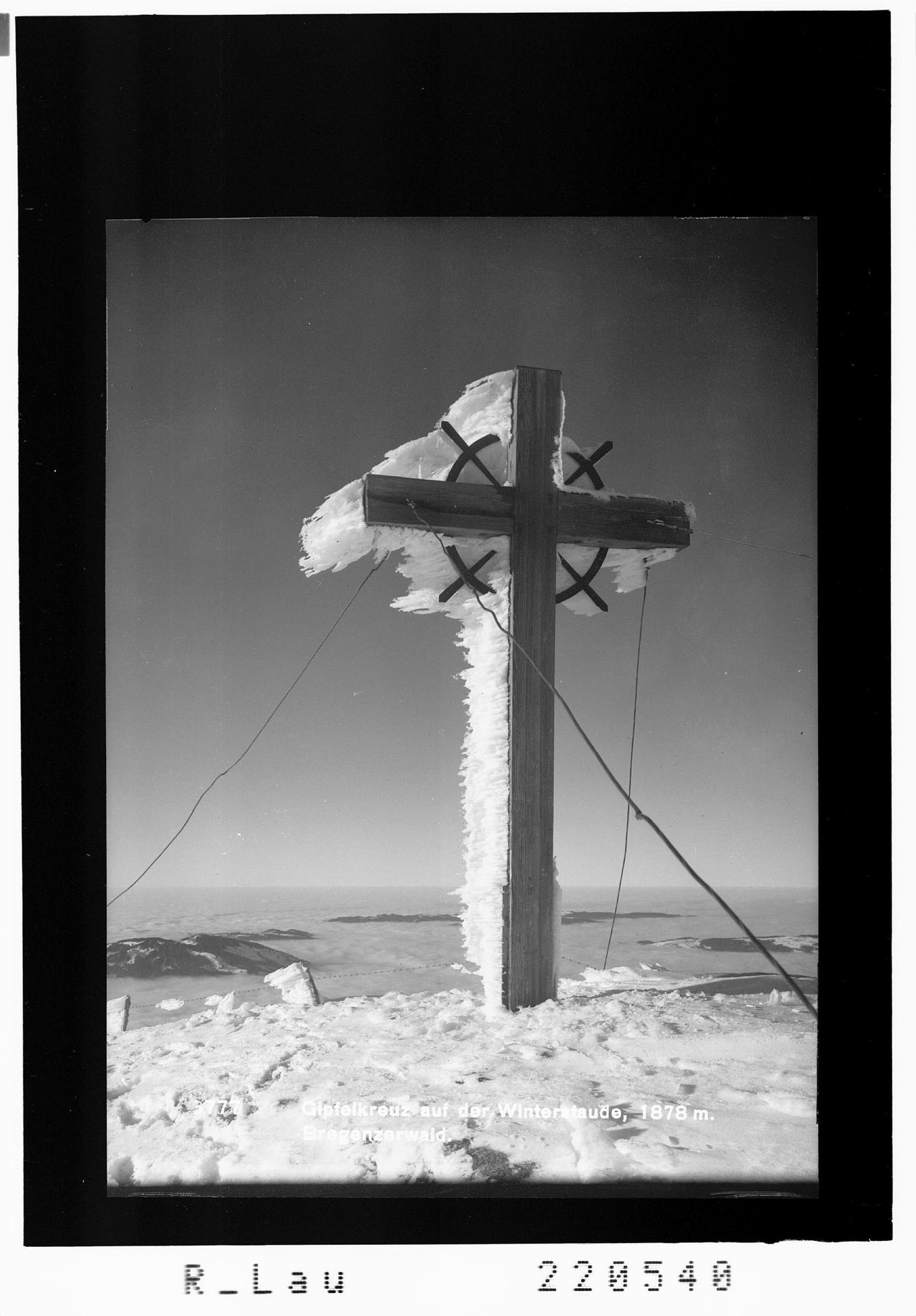 Gipfelkreuz auf der Winterstaude 1878 m / Bregenzerwald></div>


    <hr>
    <div class=