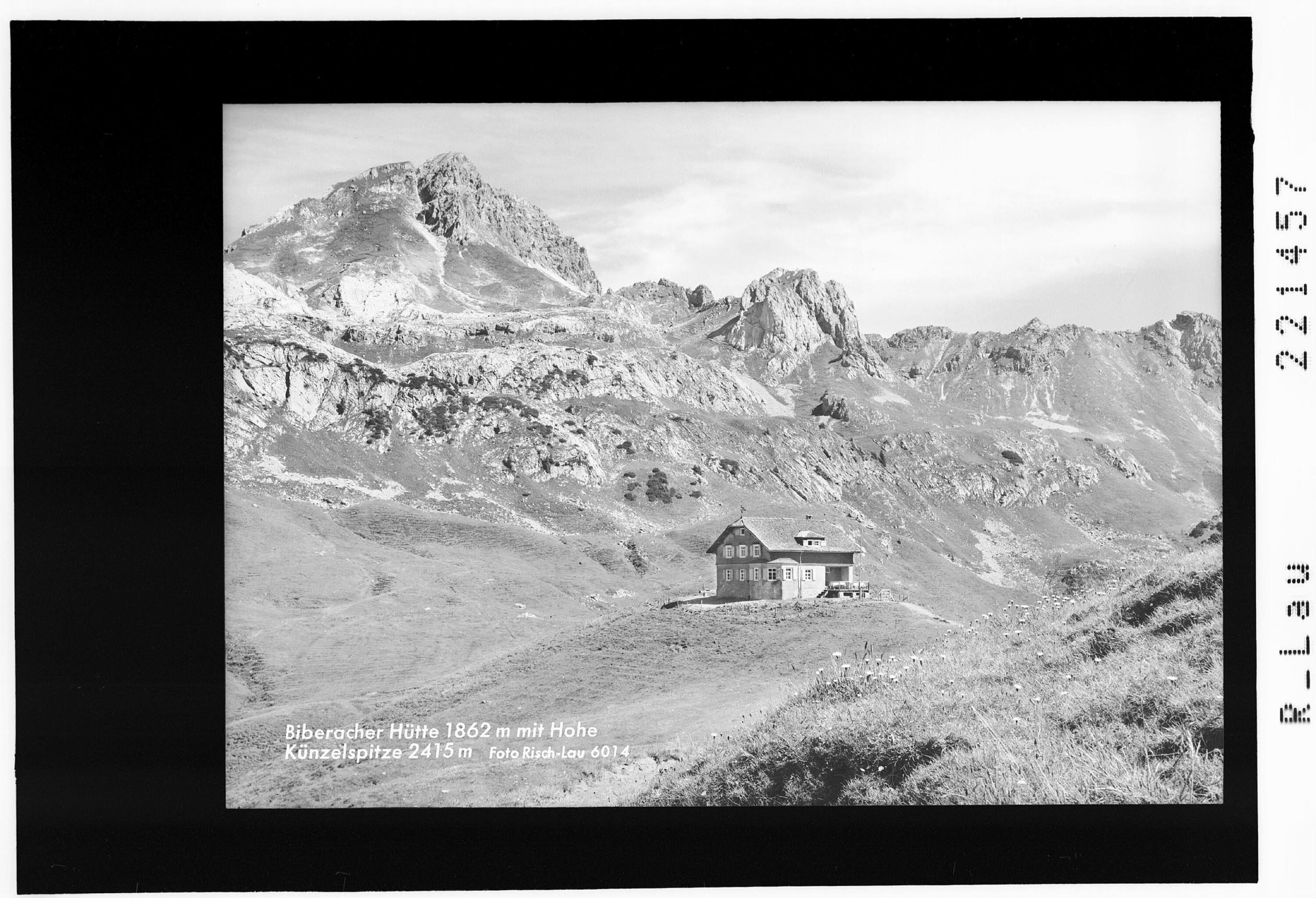 Biberacher Hütte 1862 mit Hohe Künzelspitze></div>


    <hr>
    <div class=