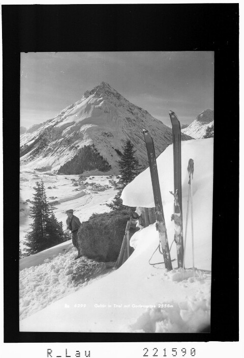 Galtür in Tirol mit mit Gorfenspitze 2558 m von Rhomberg