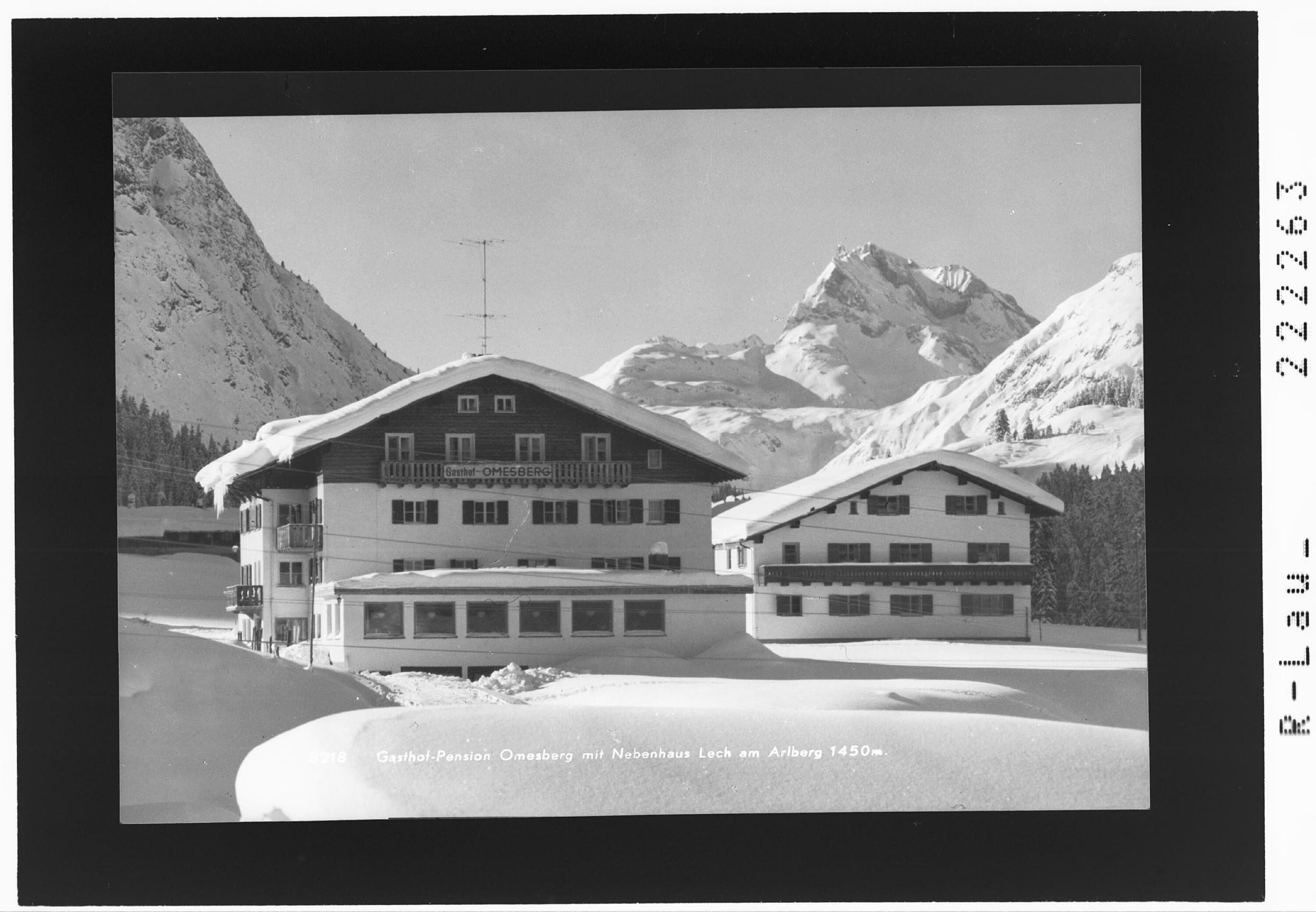Gasthof - Pension Omesberg mit Nebenhaus / Lech am Arlberg 1450 m></div>


    <hr>
    <div class=