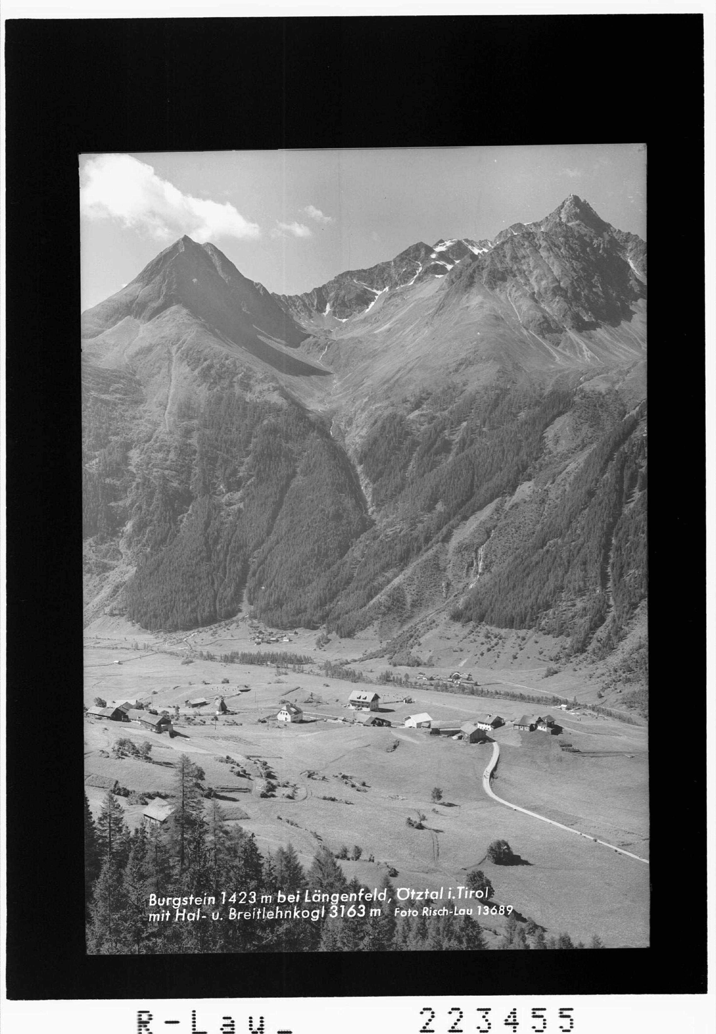 Burgstein 1423 m bei Längenfeld / Ötztal in Tirol mit Hal- und Breitlehnkogl 3163 m></div>


    <hr>
    <div class=