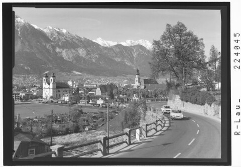 Innsbruck / Brennerstrasse bei Wilten gegen Nordkette und Bettelwurf von Wilhelm Stempfle