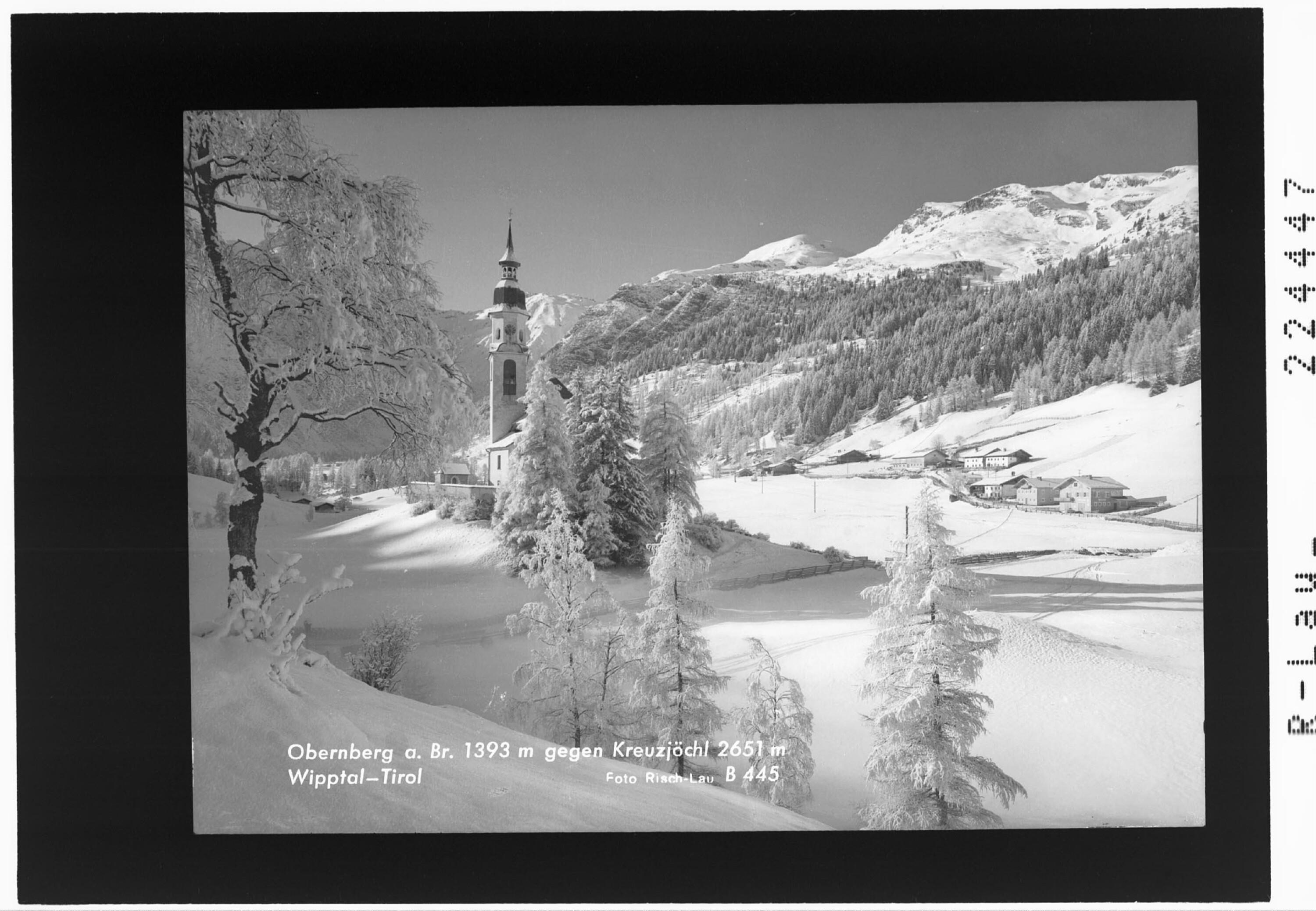 Obernberg am Brenner 1393 m gegen Kreuzjöchl 2651 m / Wipptal - Tirol></div>


    <hr>
    <div class=