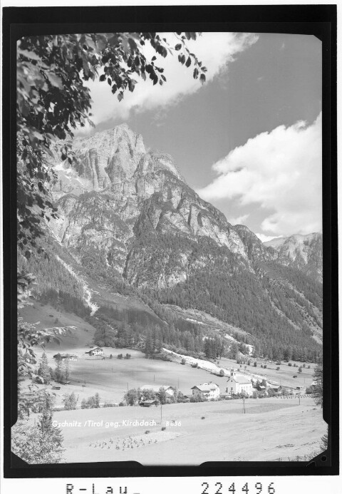 Gschnitz / Tirol gegen Kirchdach von Wilhelm Stempfle