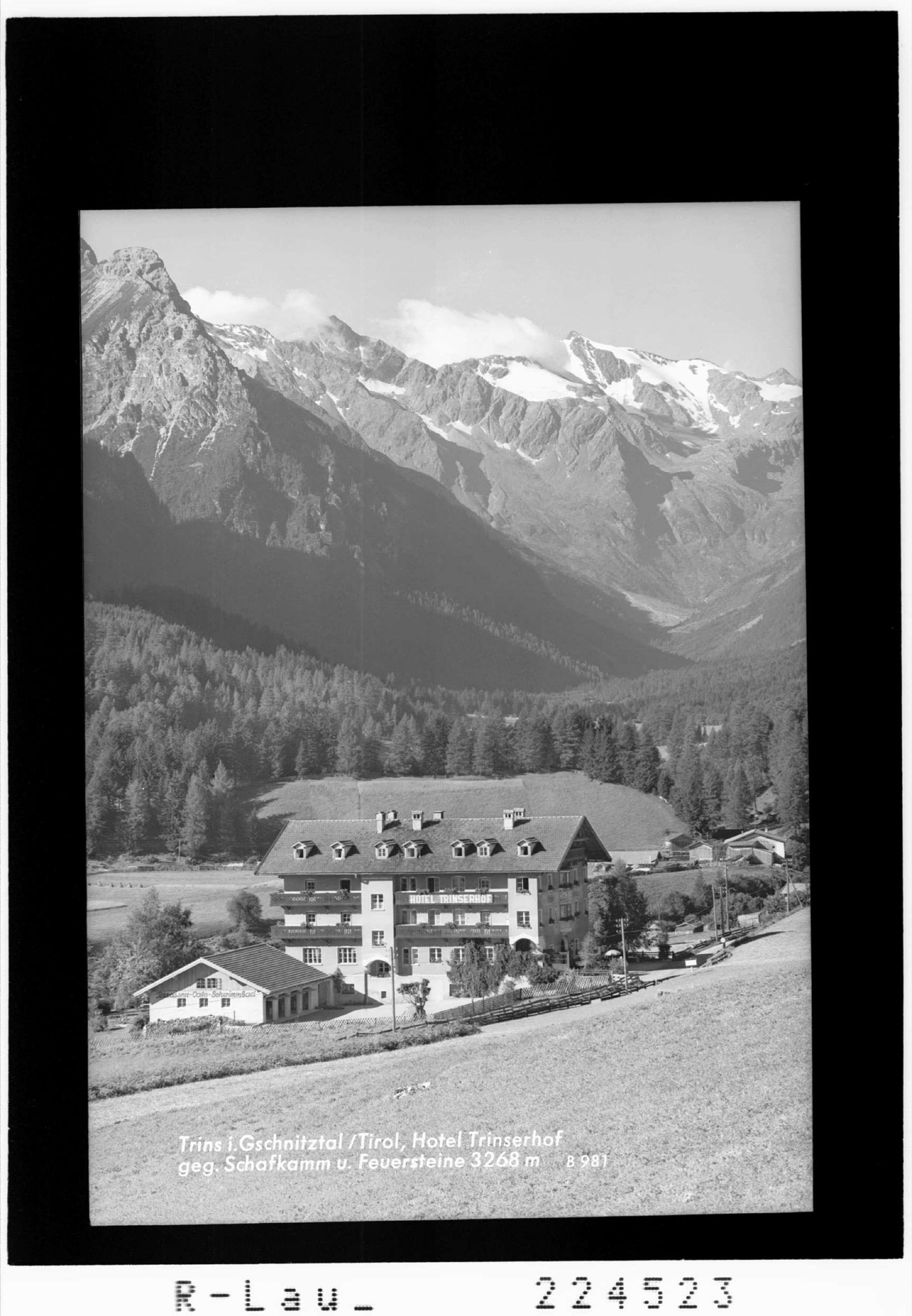 Trins im Gschnitztal / Tirol / Hotel Trinserhof gegen Schafkamm und Feuerstein 3268 m></div>


    <hr>
    <div class=