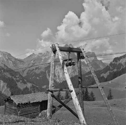 Schröcken, Alpe, Materialseilbahn / Franz Beer von Beer, Franz