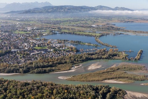 Hard, Mündung Bregenzerache von Amt der Vorarlberger Landesregierung Abteilung Raumplanung
