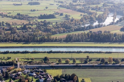 Schweiz - Diepoldsau, Rhein, Alter Rhein von Amt der Vorarlberger Landesregierung Abteilung Raumplanung